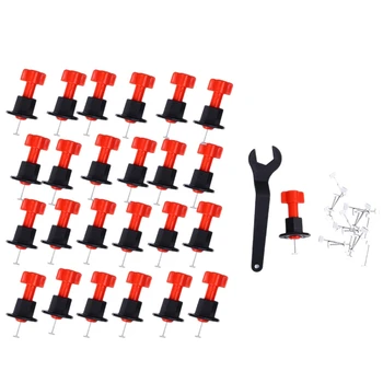 

25Pcs/Set Level Wedges Tile Spacers For Flooring Wall Tile Leveling System Leveler Locator Spacers Plier