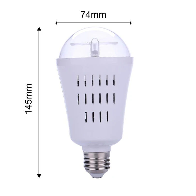 E27 4 Вт Авто вращающийся светодиодный светильник для проектора Лазерная лампа хрустальный шар снежинка Хэллоуин Рождественская вечеринка DJ диско сценическая лампа