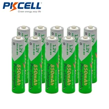 10 шт.* батарейки PKCELL AAA предварительно заряженные NIMH 1,2 V 850mAh Ni-MH 3A аккумуляторы цикл 1200 раз