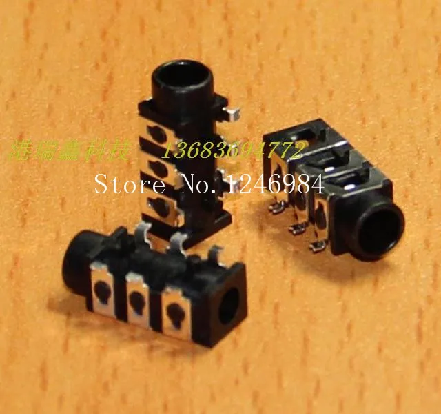  SA Two channel stereo headphone jack SMD surface mount connector socket ST 019 Hong Kong Ruixin Earphone Jack 200pcs lot