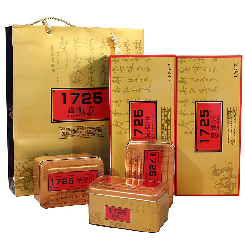Fragrance tieguanyin oolong tea quality 1725 500g gift box settea