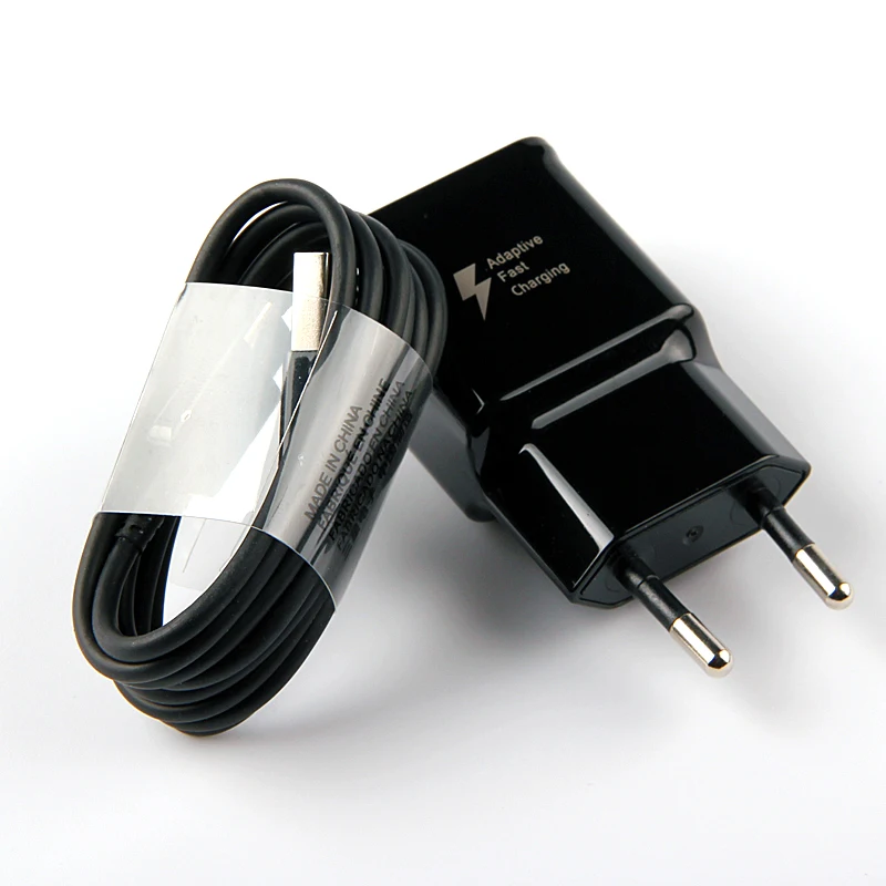 20 шт. быстрое зарядное устройство с европейской вилкой для США, зарядное устройство для путешествий 9 В 1,67a+ usb-кабель type-C для Samsung Galaxy S8 S8 PLUS