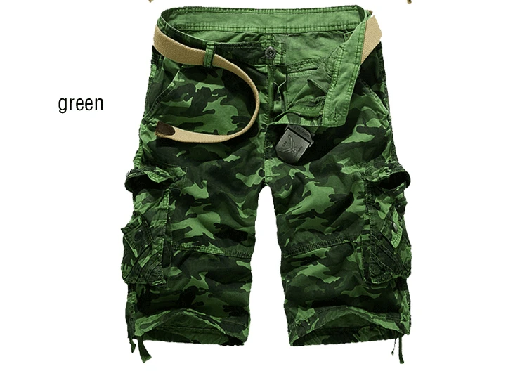 Camouflage Loose Cargo Shorts Men 2022 Summer Military Camo Short Pants Homme Cargo Shorts US size black casual shorts