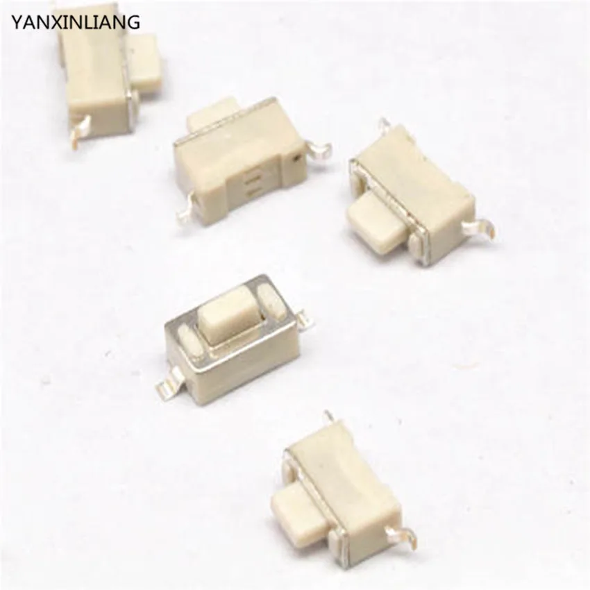 

50pcs/lot 3x6x4.3MM 2PIN SMT Tactile Tact Push Button Micro Switch Self-reset