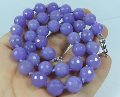 

DD Wholesale FREE SHIPPING >>>> 10mm Faceted Alexandrite Round Beads Fashion Jewelry Necklace 18