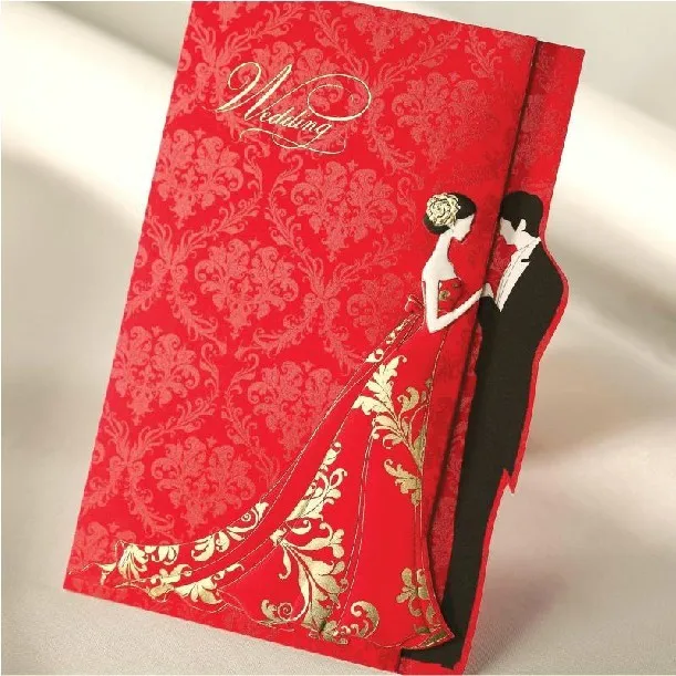 50sets Bridal Groom Wedding Invitations 2016 Red Laser Cut 50sets Bridal Groom Wedding Invitations 2016 Red Laser Cut Invitation Cards With Envelopes Convites De