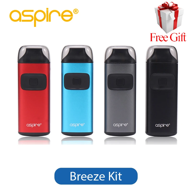 

Original Aspire Breeze Kit All-in-one 2ml Capacity 650mAh Battery 0.6ohm Rebuildable Coil E Cigarette Vaporizer Aspire Breeze