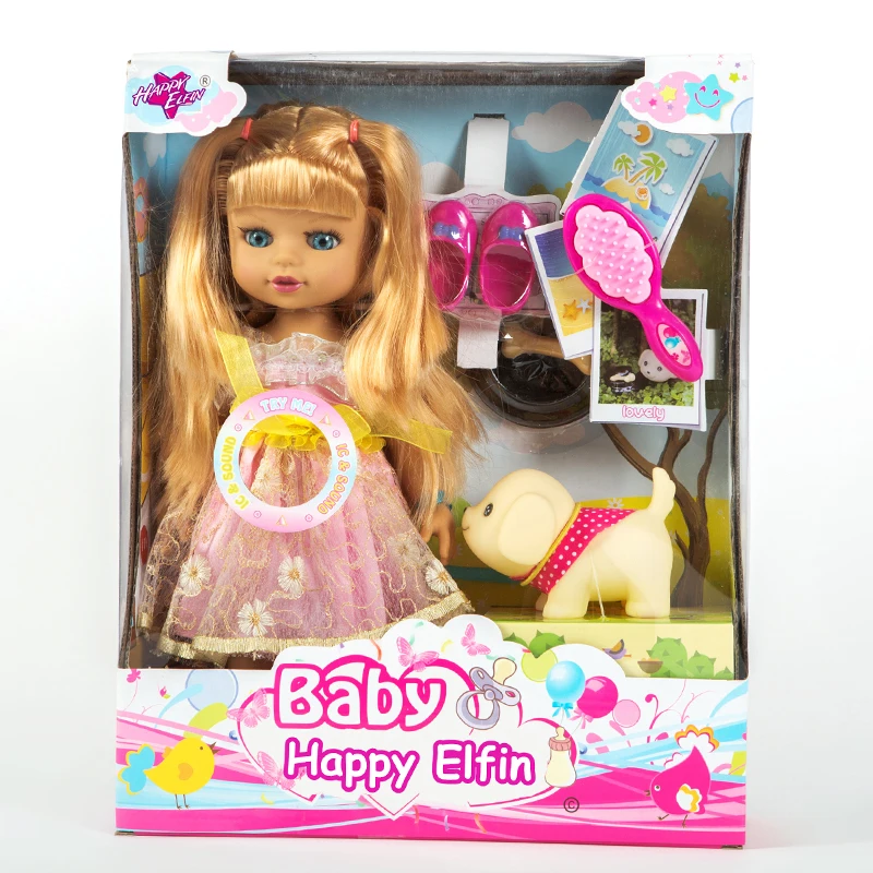 

Factory Fashion Doll Girl Long Wavy Hair With Bangs Hot Style soft Body 4 Colors Suitable For DIY Doll Suit Best Gift