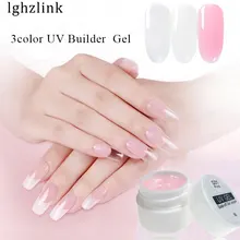 Lghzlink профессиональный УФ-гель сильные строители формы для геля для наращивания ногтей светодиодный Гель-лак для ногтей маникюр расширение Гель-лак