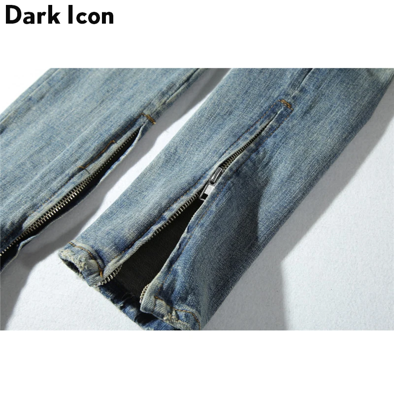 Джинсы мужские Плиссированные до колена в стиле хип хоп|man jeans denim|jeans denimdenim pants |