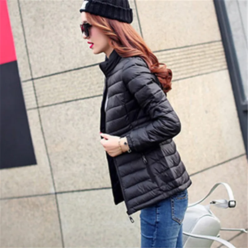 black Neploe L-5XL, новая мода, Chaqueta Mujer, тонкое хлопковое пальто, стеганая куртка, верхняя одежда для женщин, плюс размер, женское осенне-зимнее пальто 68007 - Цвет: black