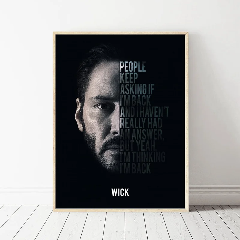 

John Wick movie Art Poster Picture Print on Canvas Home Decor