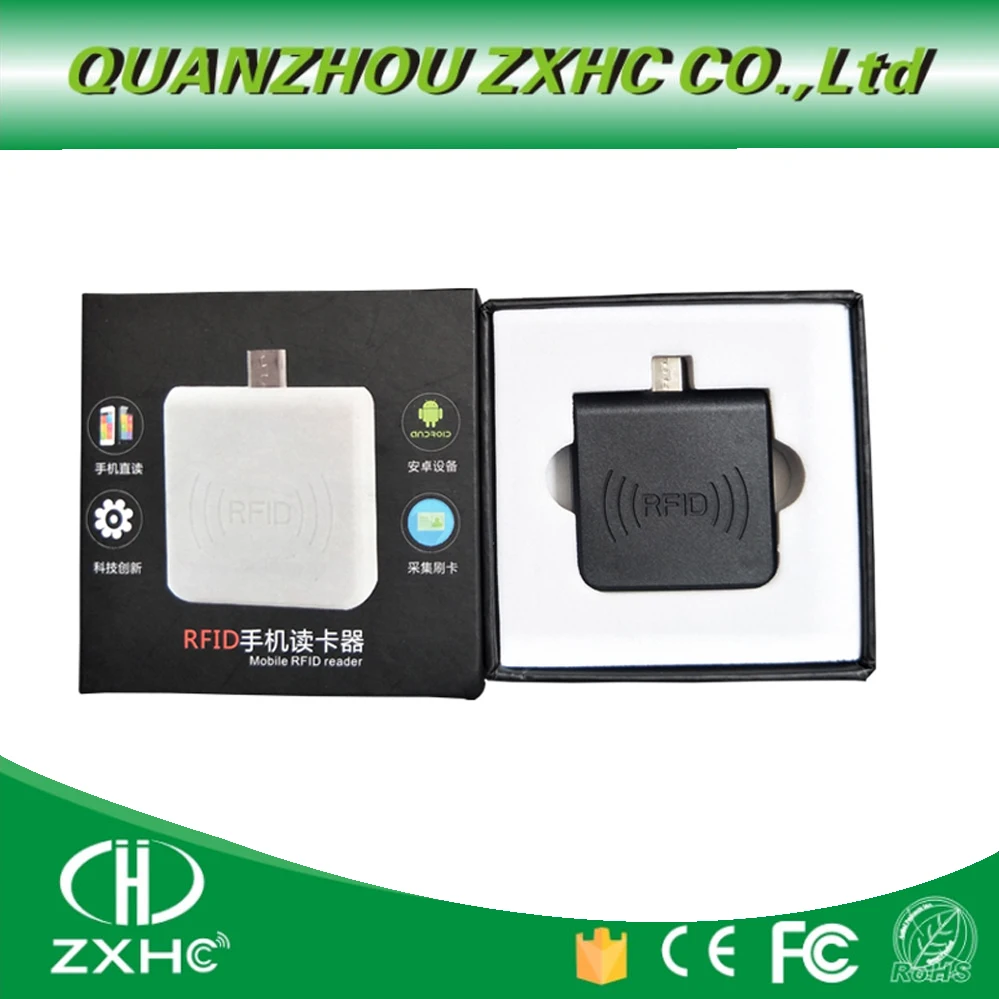 Портативный 125 кГц TK4100/EM4100/EM4200 RFID считыватель Android Mirco USB для эмуляции клавиатуры
