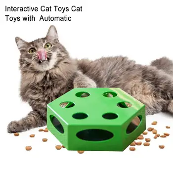 

Cat Toy Automatic Hexagonal Electric Cat Rotary Table Funny Cat Box Pet Toy Supplies Pet Kitten Interactive Training Toys New