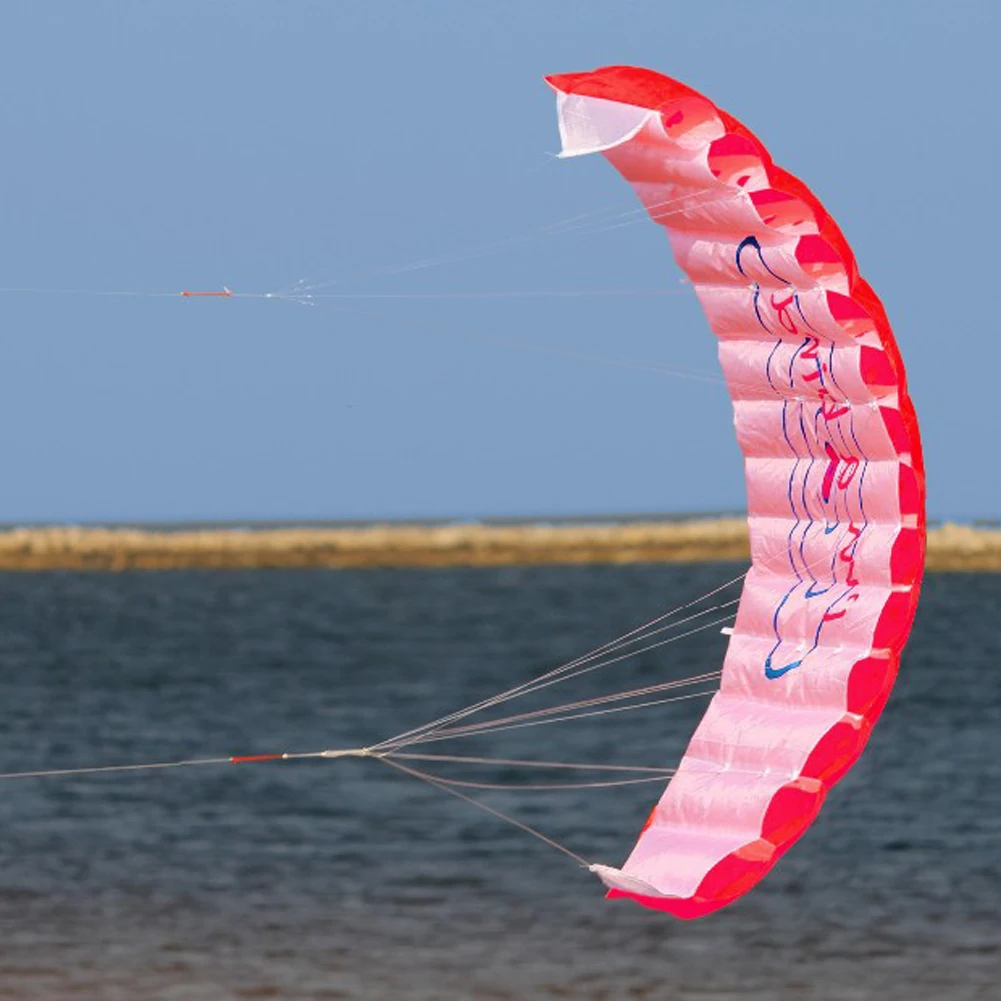 Открытый пляжный парашютный воздушный змей двойной линии трюк парафойл парашют Радужный тип воздушный змей для развлечения практичный пляжный воздушный змей большие Кайты Летающий