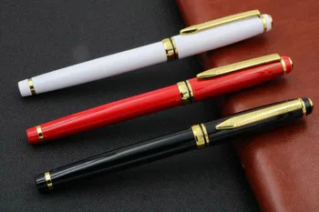 

WINGS gift BLACK new Metal Pen Golden F nib fountain Pen