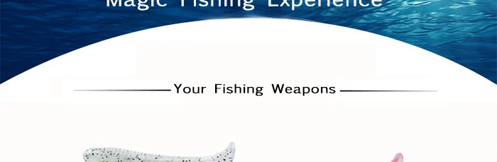 Soft Fishing Lures Shad Paddle Tail Rock Carp Fly Fishing   Artificial Baits Jig Head 100pcs 5cm 0.7g Silicon Rubber Fish Fishing Tackle  (2)