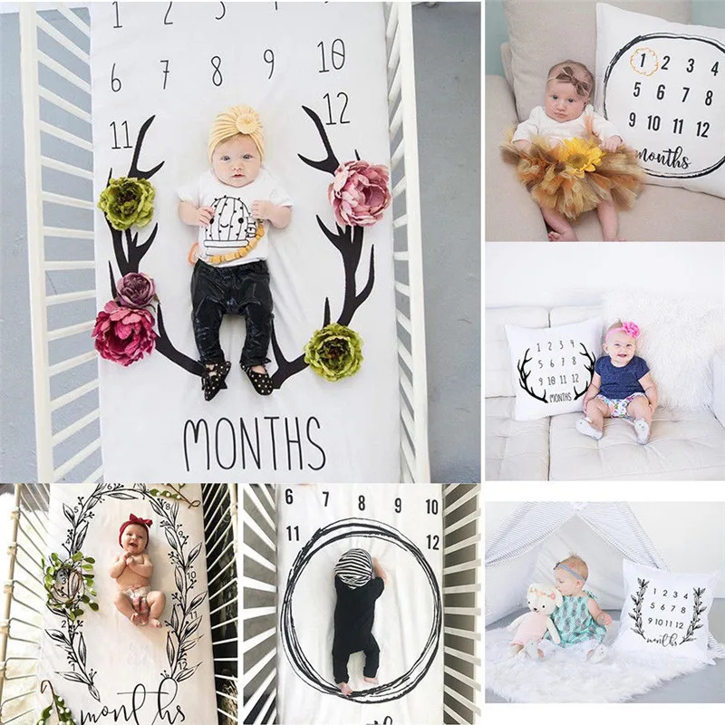 

Home Textile 2018 Baby Girl Boy Blanket Pillow For Photo Backdrop Photography Prop Shoots Blanket