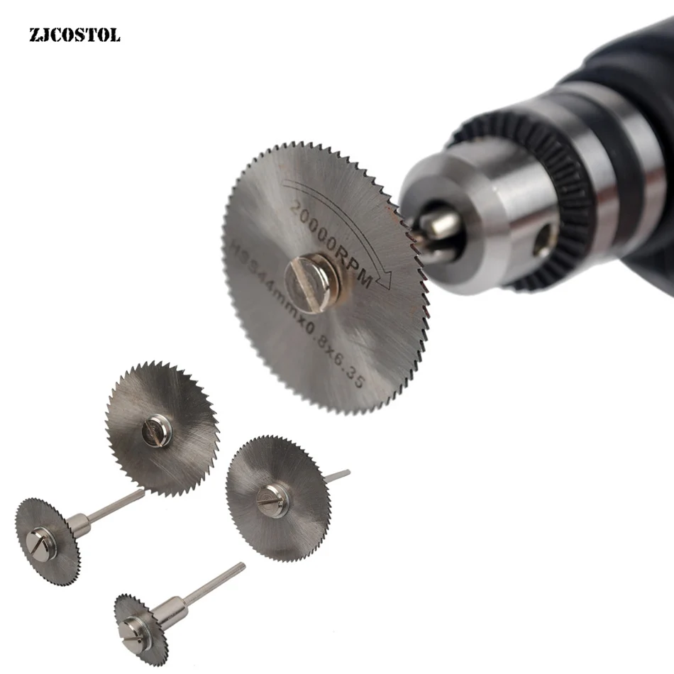 ZJCOSTOL Metal Cutting Disc Hss High Speed Steel Rotary Blade Wheel Discs Mandrel For Tools Wood Cu