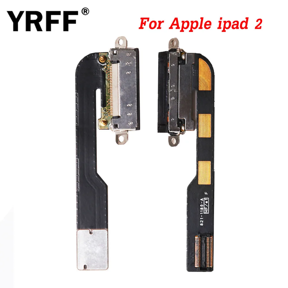 

YRFF Charging Port USB Charger Connector Port Plug Flex Cable Repair For iPad 2 Power Flex Charging Dock Port Repair Parts