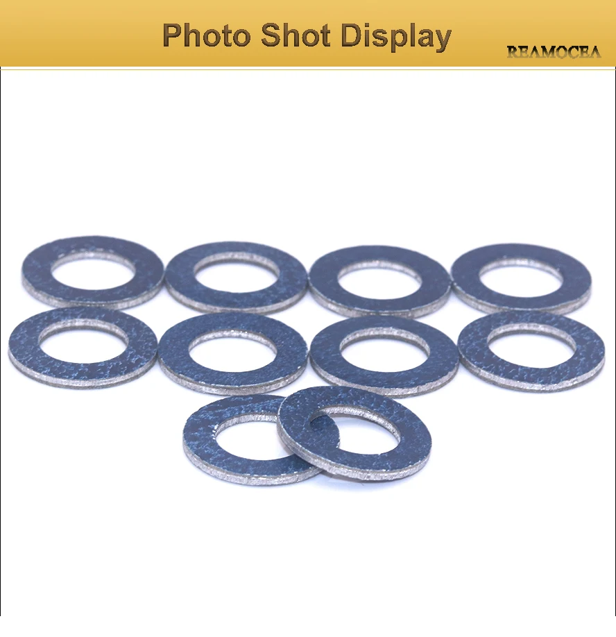 Reamocea 10Pcs 9043012031 Oil Drain Plug Washer Gasket For Lexus ES350 GX460 IS250 Toyota Camry Corolla Celica RAV4 Scion xA tC (12)