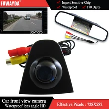 Fuwayda Sony CCD автомобиля Логотип камера вид спереди + Вид спереди монитор для Honda Odyssey Новый Accord Civic CRV Spirior crosstour HD