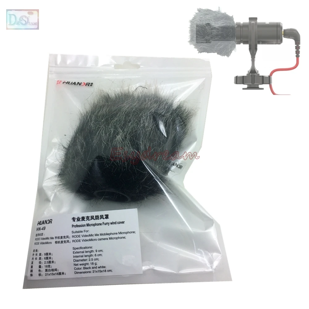 

Professional Outdoor Furry Cover Deadcat Windscreen Windshield Muff for RODE VideoMic Me Mobilephone RODE VideoMicro Camera MIC