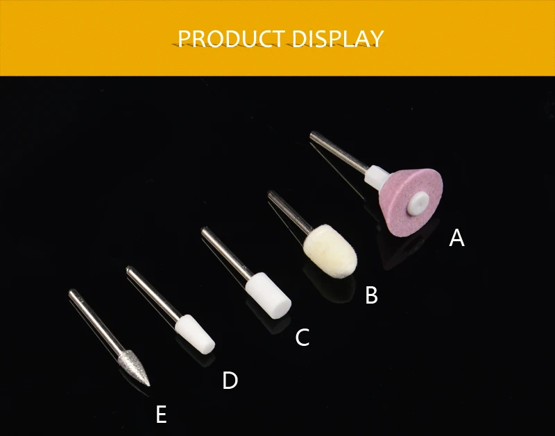 FWC, 1 набор, 5 бит, для дизайна ногтей, электрические сверла, наконечники, буферные, для маникюра, педикюра, инструмент для груминга