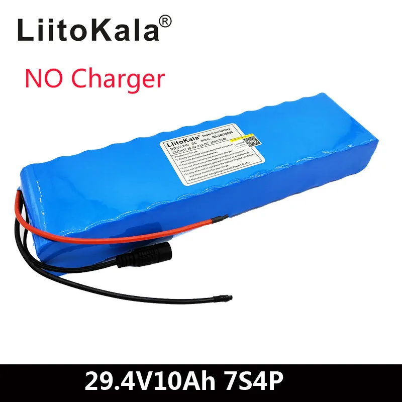 Liitokala DC 24V 10ah 18650 батарея литиевая 29 4 V электрический велосипед