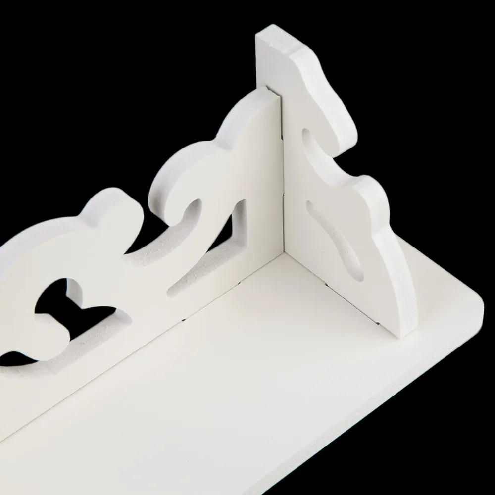 Новая модель белая деревянная резная настенная полка дисплей подвесная стойка для хранения стеллаж домашний декор