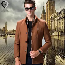 Brand New woolen trench coat fashion Winter peacoat Men’s single breasted wool overcoat warm clothing M-3XL plus size w1721