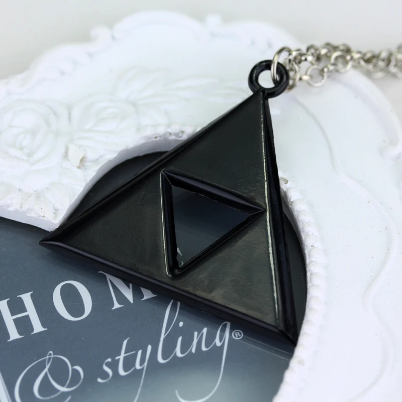 Feimeng ювелирные изделия игра Легенда о Зельде ожерелье Triforce треугольник кулон для