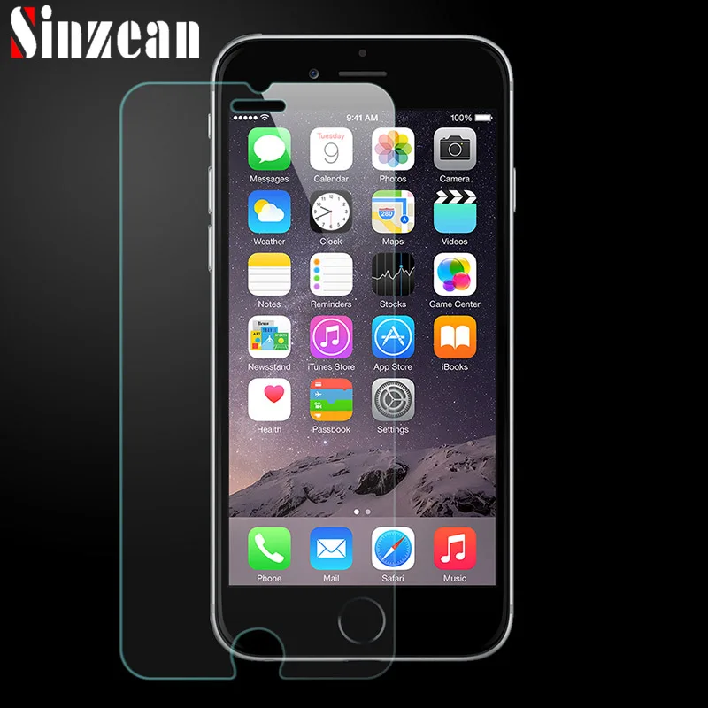 Sinzean 100 шт. для iphone SE 2020/11 PRO MAX/678 Plus закаленное стекло 12 pro max 0 3 мм 2.5D защита