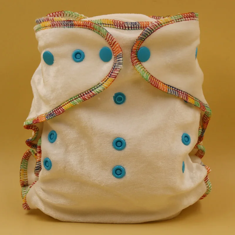 

Free shipping pororo 4 popular colors one size fits all organic bamboo cotton baby fitted diaper,natural cotton diaper nappies