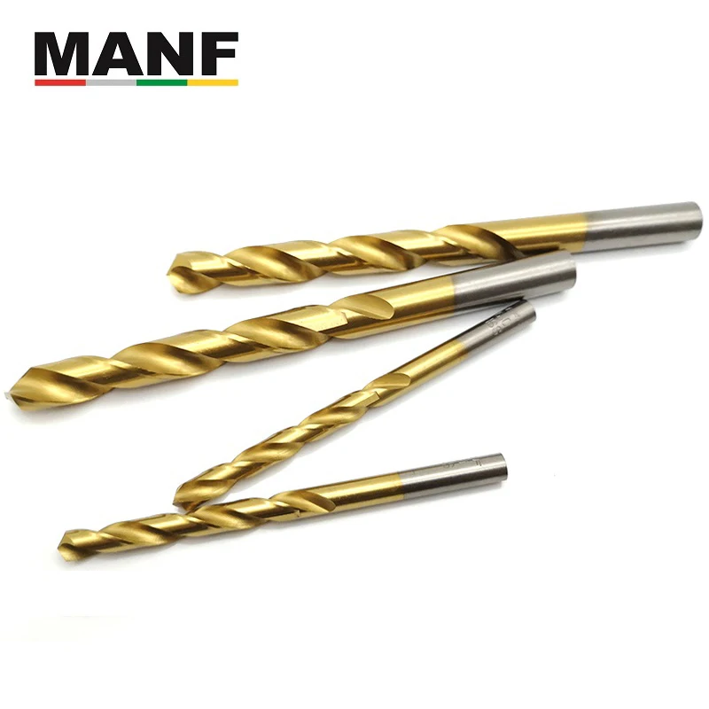 

MANF High Quality HSS Straight shank drill 8.1-13.0mm Titanium-plated Drill