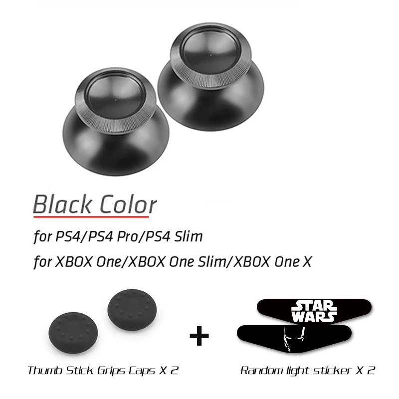 Data Frog Metal Thumbsticks Joystick Grip Analog stick For Playstation 4 PS4/Pro/Slim Xbox One/Slim/X Controller Accessories 