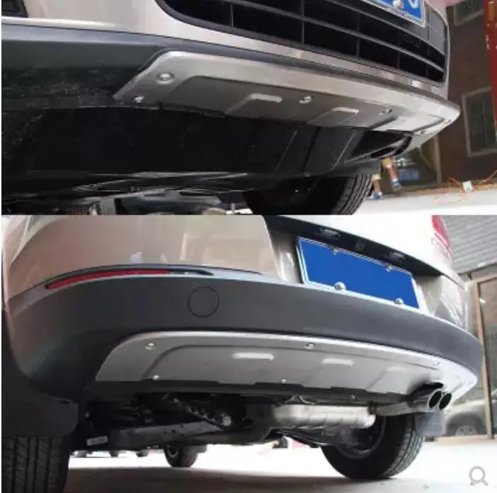 

Front + Rear Bumper Diffuser Protector Guard Skid Plate For VW Tiguan 2013 2014 2015 2016 BY EMS