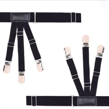 Мужской черный нескользящий зажим для рубашки