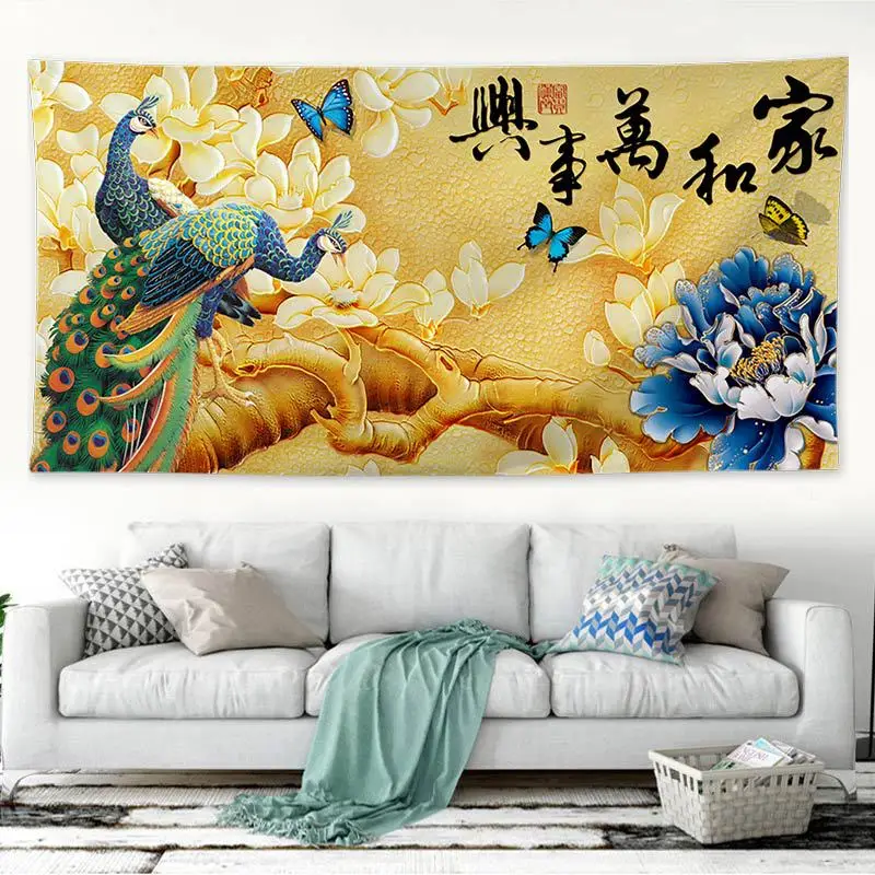 Super Large Size 300*150cm Suede Fabric Wall Tapestry Bedroom Carpet 1pcs Modern Soft Hanging Tapestry Yoga Mat Quality Tapestry