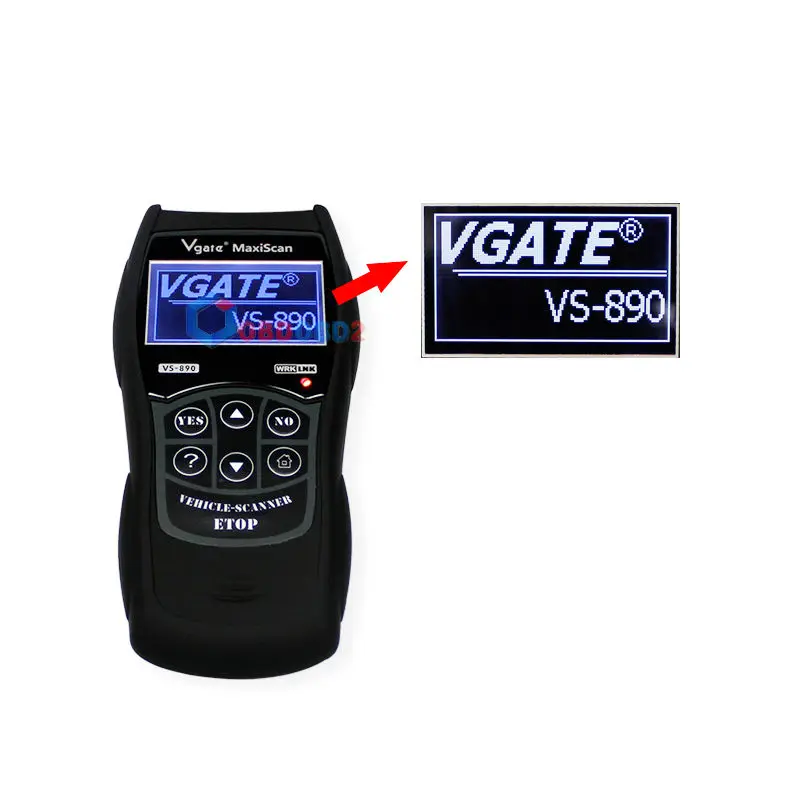 Живой сканер данных Vgate VS890 OBD2 автомобильный считыватель кода Vgate VS-890 чтение всех DTCs OBDII VS 890 сброс двигателя MIL lcd мульти lanugage