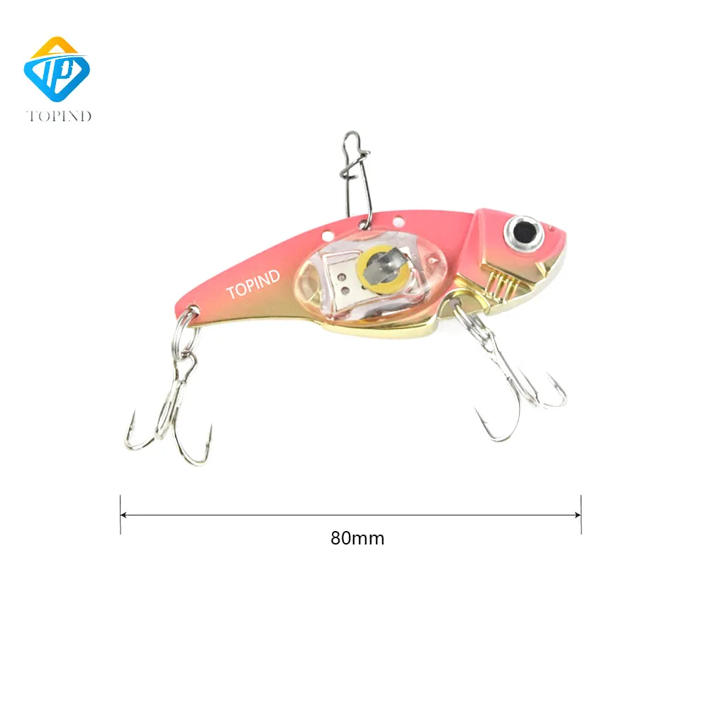 red LED fishing lure size