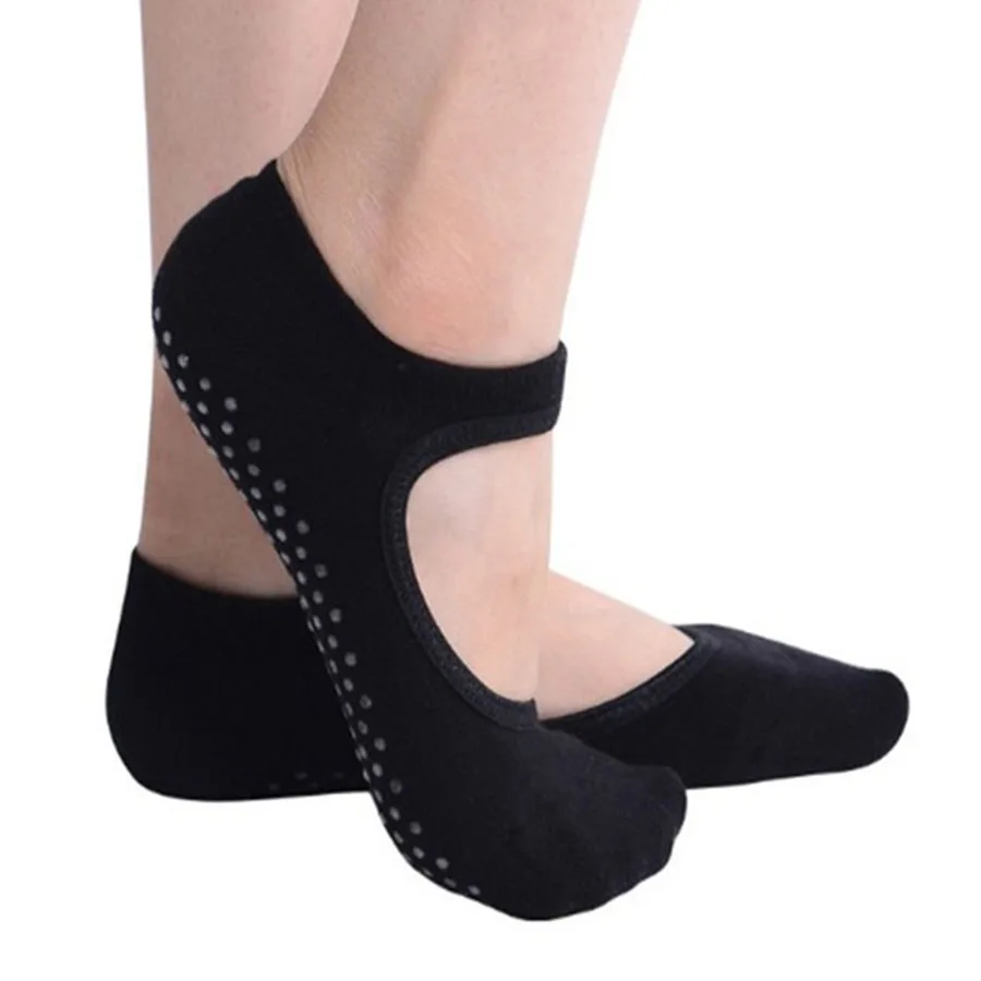 Women Ballet Dance Pilates Socks Backless Professional Fitness Pilates Socks Women Non-slip Dance Pilates Socks Women Grip Socks comfort women socks