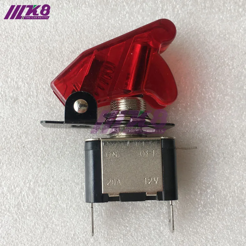 

12V On Off Racing Car Illuminated Toggle Switch RED K8-3001
