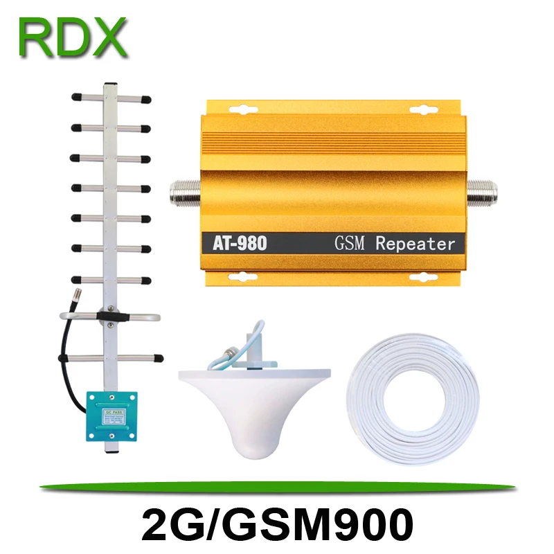 Cellphone GSM Repeater AT980 New 2G GSM900 MHz Signal Booster Amplifier for Mobile Phone GSM900MHz Gold Color With Yagi Antenna Cellphone GSM Repeater AT980 New 2G GSM900 MHz Signal Booster Amplifier for Mobile Phone GSM900MHz Gold Color With Yagi Antenna