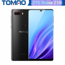 Мобильный телефон zte Nubia Z18, 5,99 дюймов, FHD экран с водными каплями, 6 ГБ, 64 ГБ, Восьмиядерный процессор Snapdragon 845, 16,0 Мп+ 20,0 МП, AI Camrea, телефон