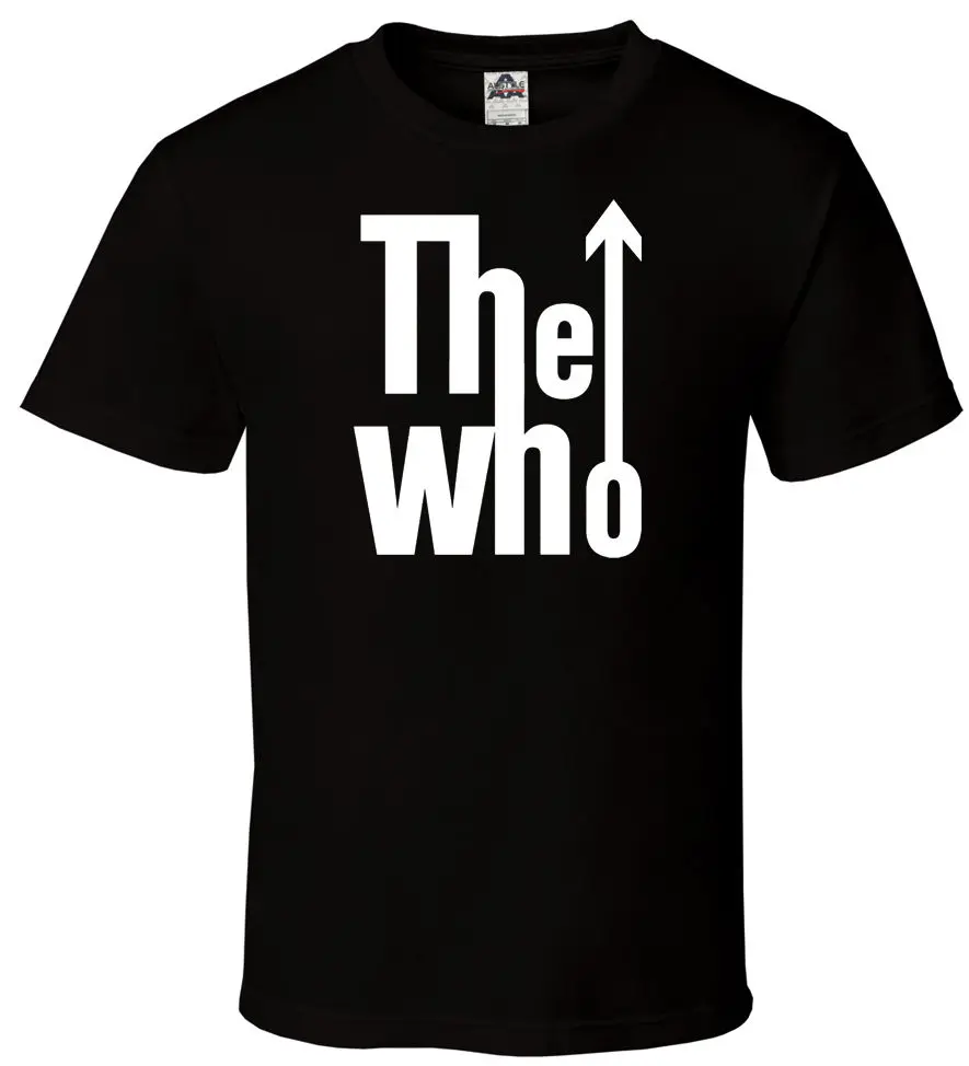 The Who Black Shirt Logo Rock Band English Classic All Sizes S-2XL 100% Cotton T Shirt Gift More Size and Colors T-shirt