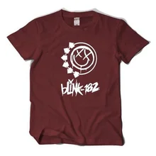 New T-Shirts Blink 182 T-shirt rock punk blink182 band T-shirt short-sleeved Shirt summer casual 100% cotton t shirt