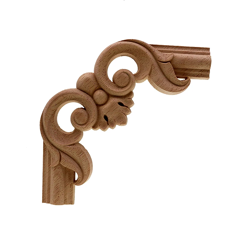 VZLX Antique Decorative Wood Appliques For Furniture Decor Cabinet Door Irregular Wooden Mouldings Flower Carving Figurine VZLX Antique Decorative Wood Appliques For Furniture Decor Cabinet Door Irregular Wooden Mouldings Flower Carving Figurine