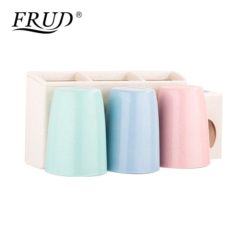 

Frud Creative Toothbrush Holder Cup Dispenser Storage Toothpaste Environmental Protection Squeezer Bathroom Accessories Y18091