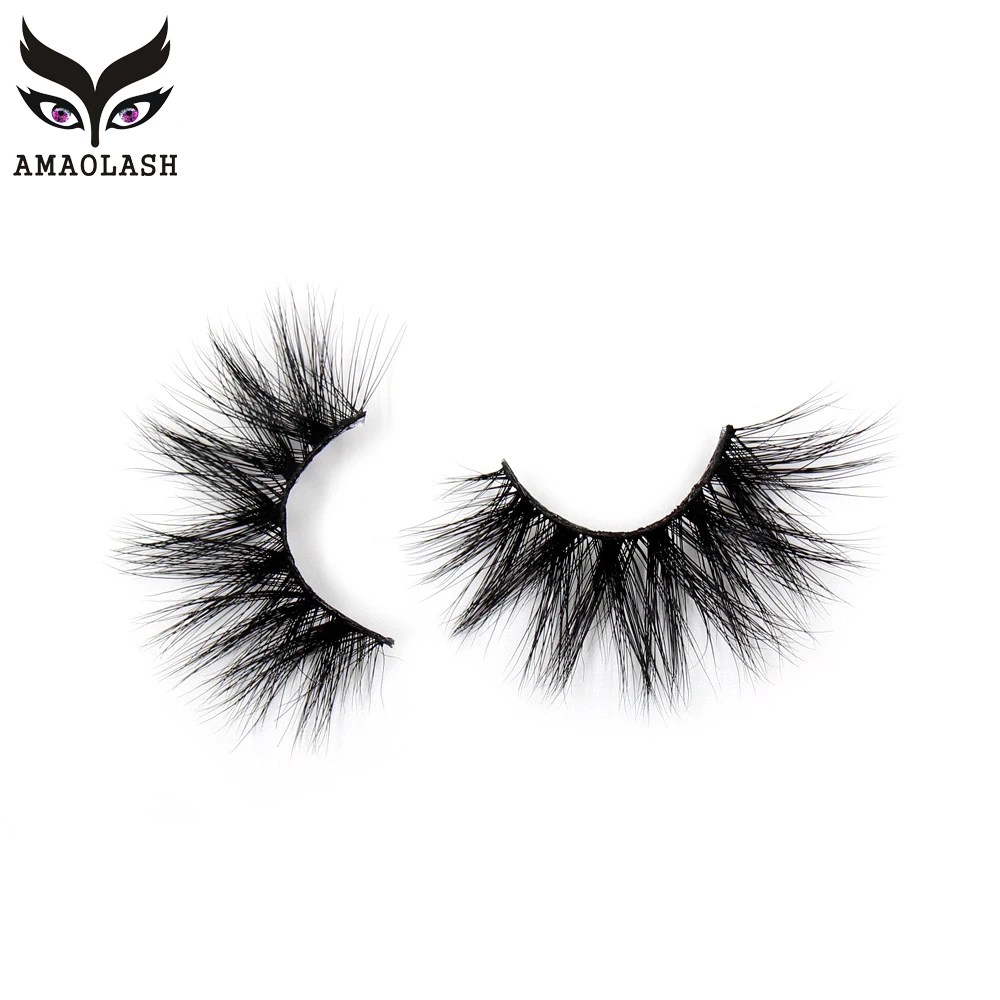 

AMAOLASH False Eyelashes 25mm Lashes 100% Cruelty free Soft Reusable 3D Mink Lashes Cross Thick Long Eyelash Extension G05